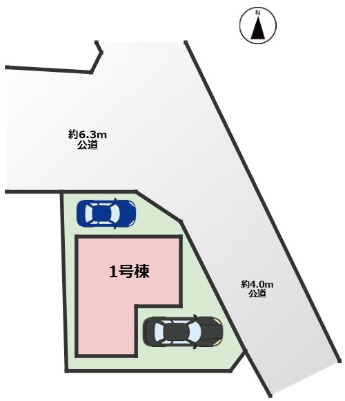 KIS昭和区長戸町1期｜名古屋市の戸建ならホームアップの区画図