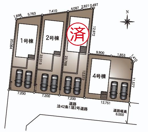 結城市結城第43Ⅱ期　新築戸建　1号棟のキッチン|同形状・同仕様