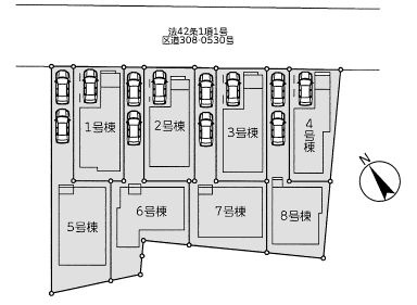 江戸川区南篠崎町1丁目新築分譲住宅の区画図|区画図