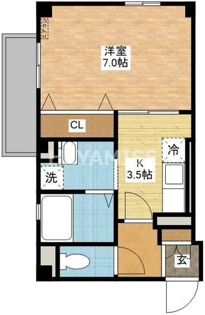エスペランサ本原の間取り