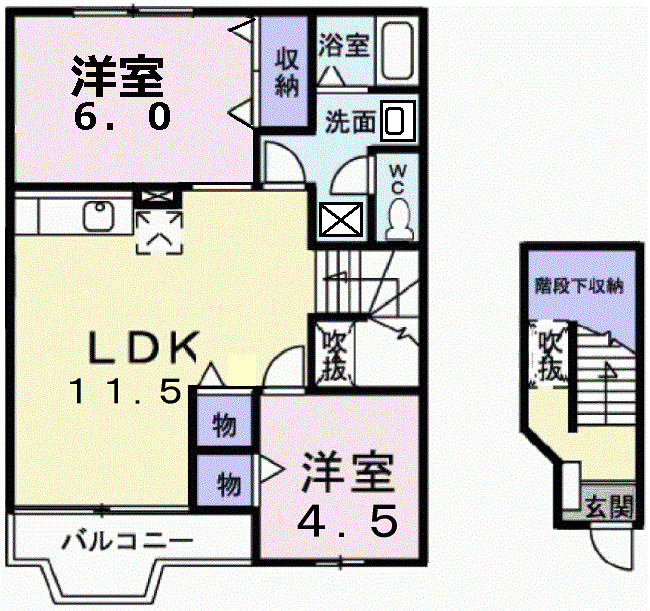 エレガンローズの間取り