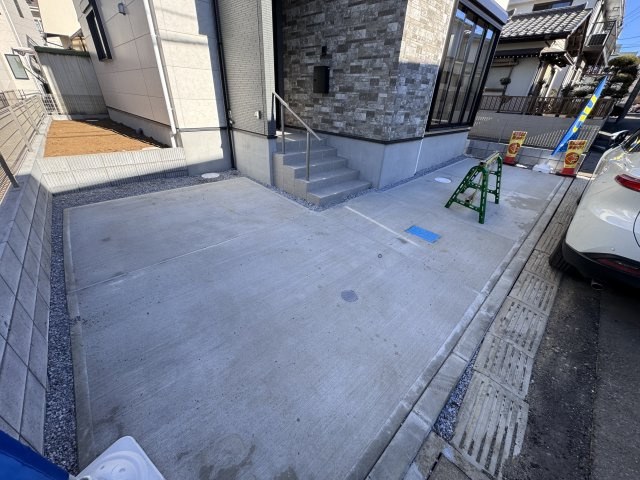 柏市豊平町新築戸建【旭小学校：6分】の駐車場|駐車スペース・2台駐車可