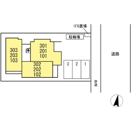 GRAND D-ROOM幸町の区画図