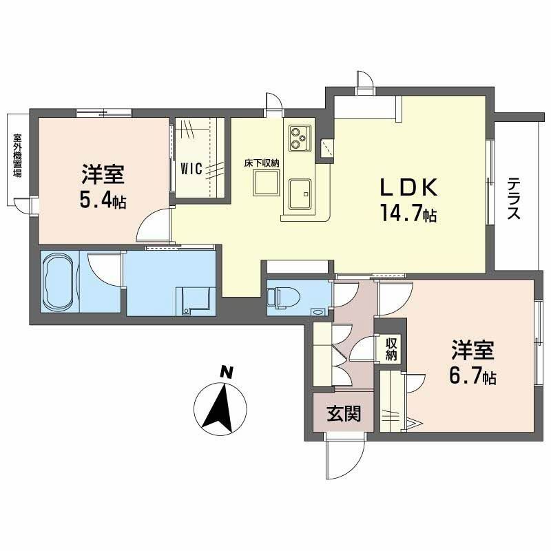 パラッツォ　グロリオーサⅢの間取り