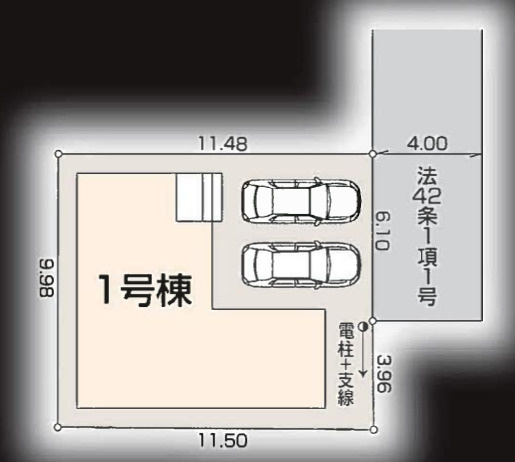 【仲介手数料無料】入間市東藤沢第８期全１棟　入間市の新築住宅なら西武ハウジングの区画図