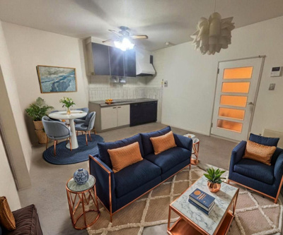 【居間・リビング】 | エメラルドマンション船越 | ☆CGでバーチャルホームステージングしています。