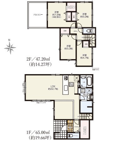 飯能市川寺5期全2棟　新築戸建