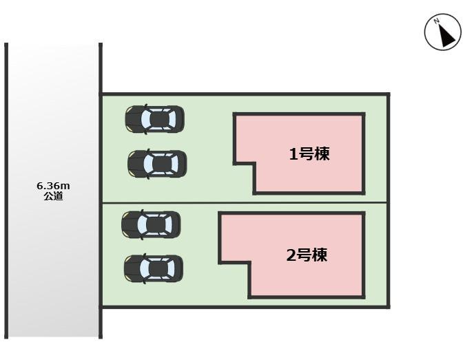 MIRASUMO昭和区伊勝町111②｜名古屋市の戸建ならホームアップの区画図