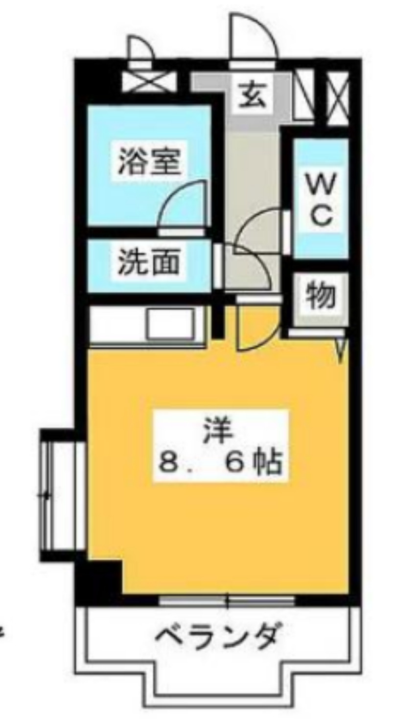 名古屋市名東区1棟売マンション「高積算」の間取り