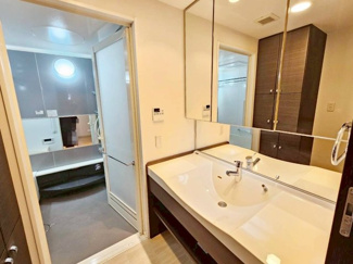 【独立洗面台】 | ロイヤルグラン逆瀬川 | カウンター一体型洗面ボウルでお手入れも簡単です