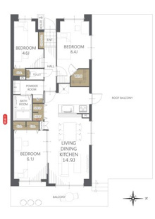 【間取り】大宮パーク・ホームズ 