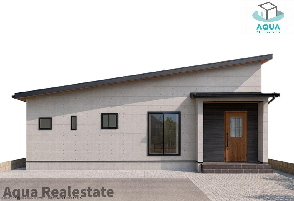 高松市下田井町の新築一戸建の前面道路含む現地写真