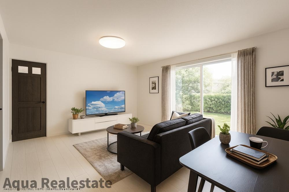 高松市下田井町の新築一戸建の居間・リビング