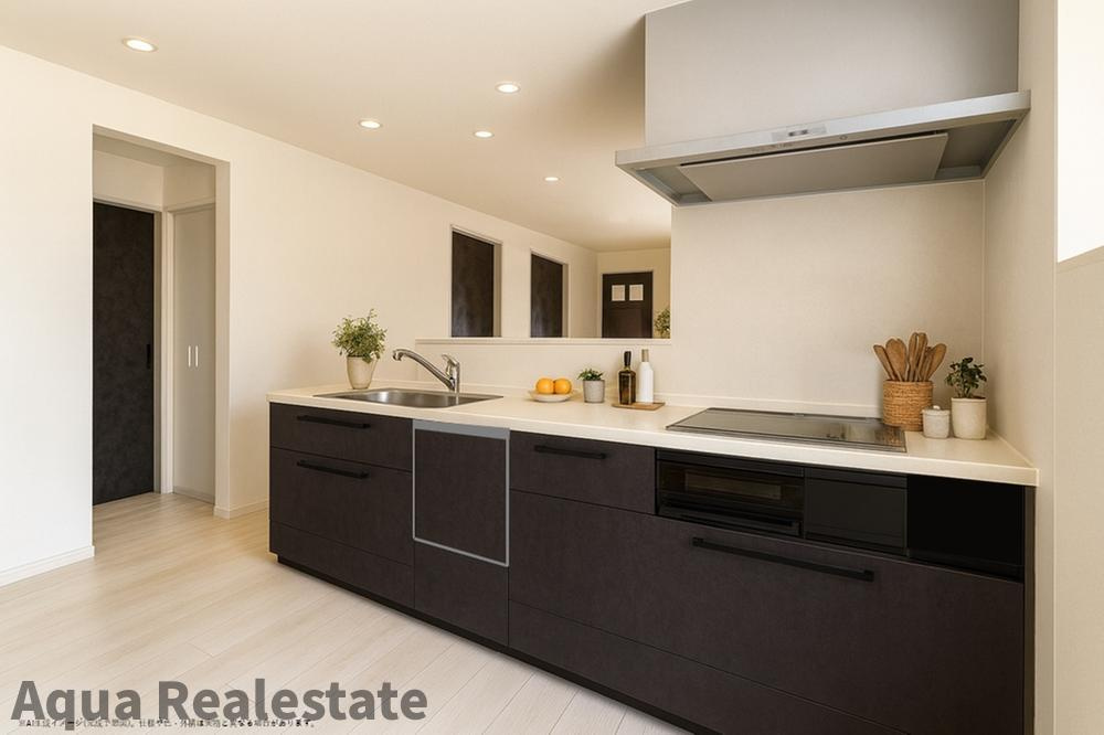 高松市下田井町の新築一戸建のキッチン