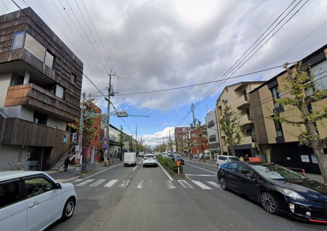 京都市左京区　白川通り沿いの店舗付ビルの周辺