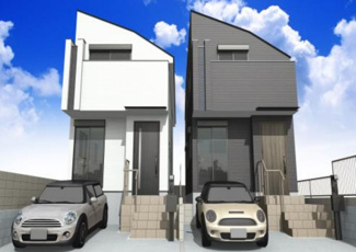 【外観】 | 【仲介手数料無料！！】府中市四谷1丁目　新築戸建て（全2棟）1号棟　4580万円 | 令和８年1月３１日撮影　建築中