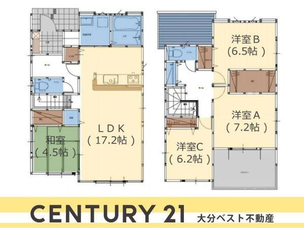 今津留2丁目1期1号棟の間取り|※図面と現況が異なる場合は現況を優先させていただきます。
