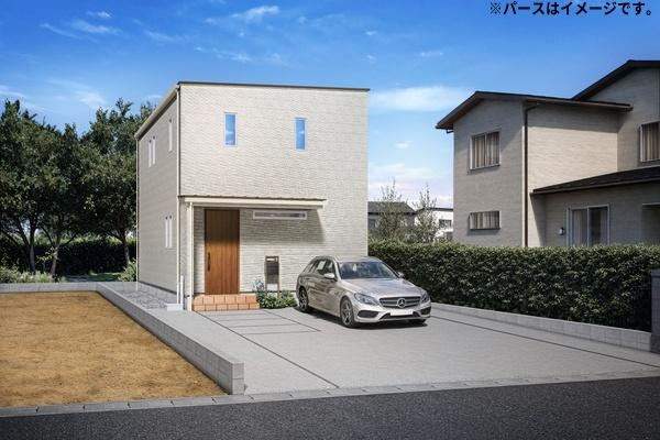 汐見ⅡＷ　新築の外観|※外観パースはイメージです。図面と現況が異なる場合は現況を優先させていただきます。