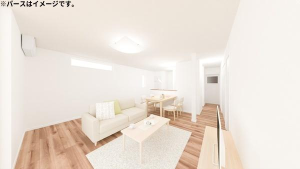 汐見ⅡＷ　新築の前面道路含む現地写真|前面道路含む現地