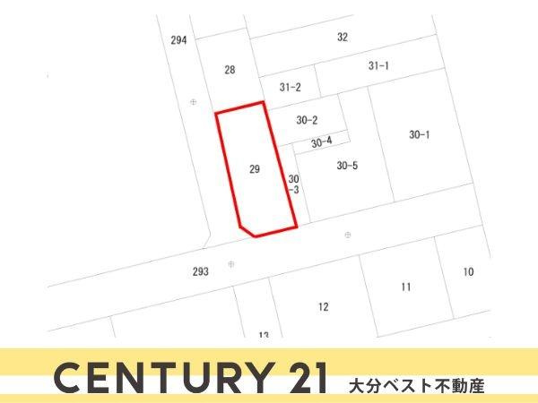 大津町一丁目土地の土地図|※図面と現況が異なる場合は現況を優先させていただきます。
