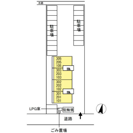 カーサＭの区画図