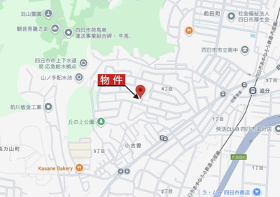 【地図】 | 四日市市小古曽4丁目 | 広域Map