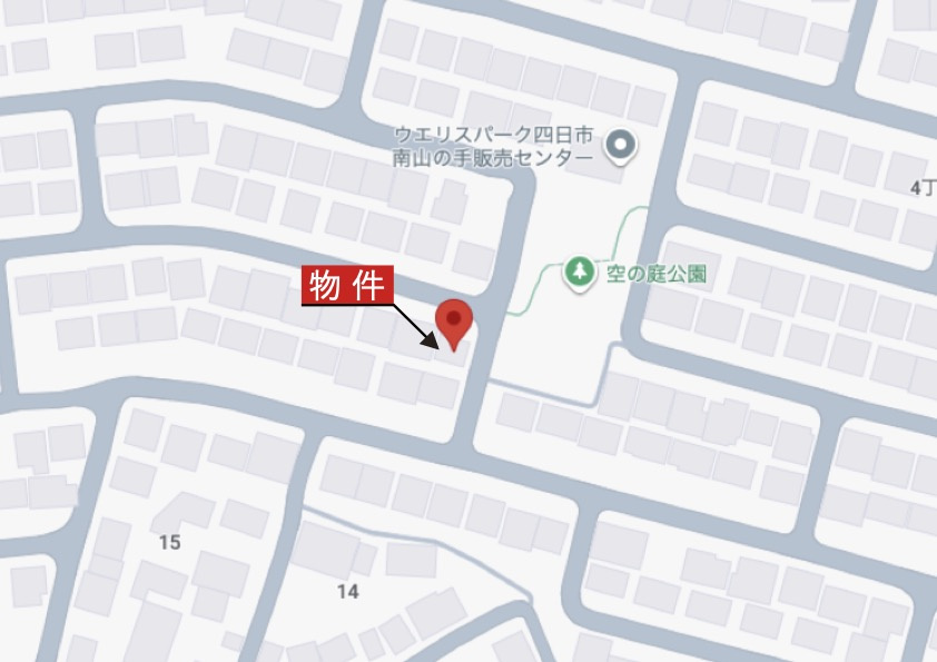 四日市市小古曽4丁目の地図|詳細Map