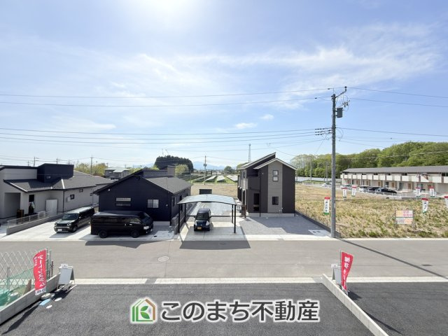 CRADLEGARDEN那須塩原市春日町第1　3号棟の展望|バルコニーからは、開放感あふれる穏やかな街並みを一望。
