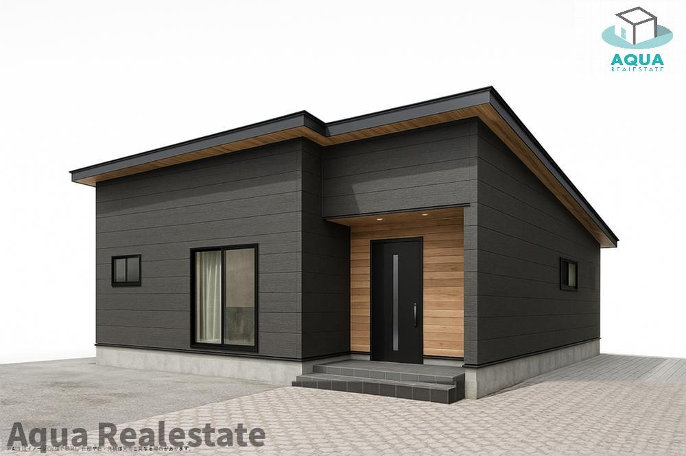 高松市下田井町の新築一戸建の前面道路含む現地写真