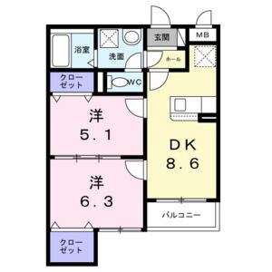 ヴェルナール赤羽の間取り