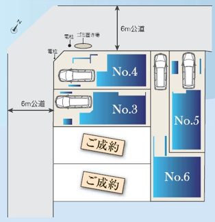 【区画図】 | 戸田市喜沢　全6棟　3号棟