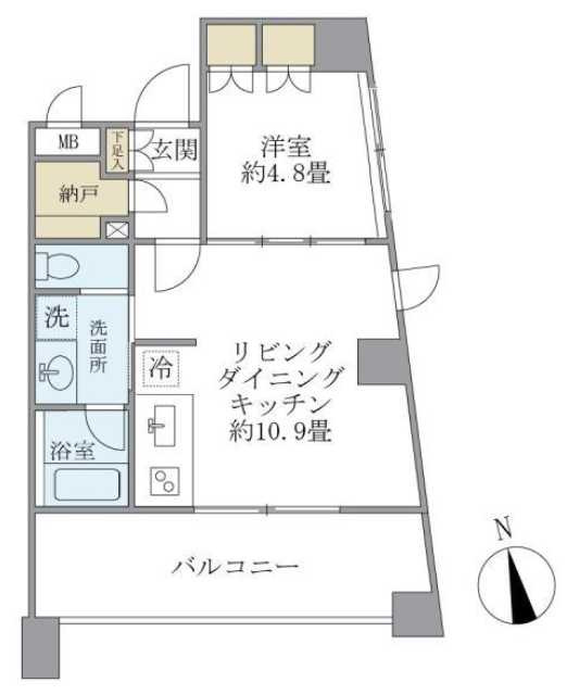 KDXレジデンス駒沢公園　駒沢公園至近　ペット相談　オートロックの間取り