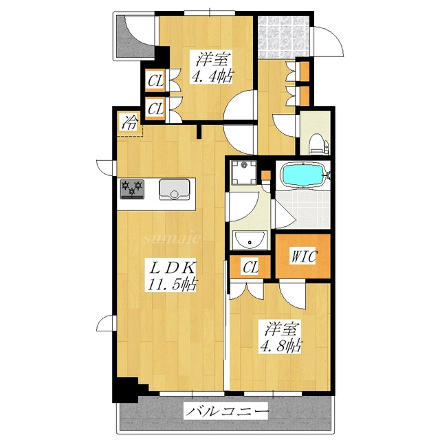 DIPS赤羽RESIDENCEの間取り|使いやすい間取りです☆