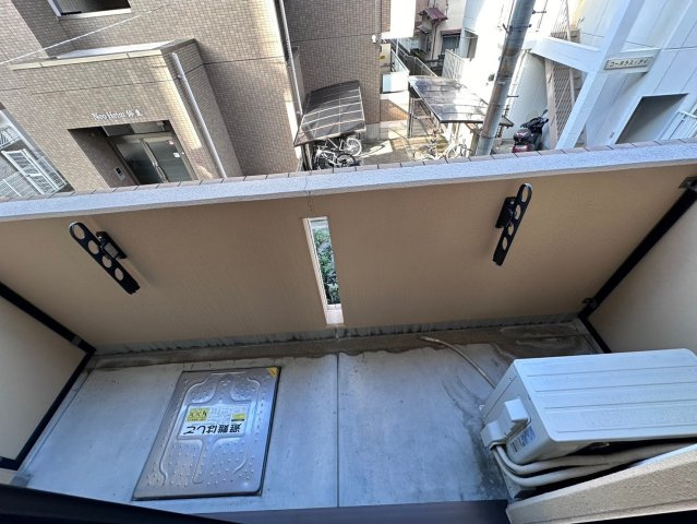 グーテンターク富田のバルコニー