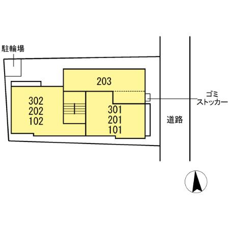 エクセリア西小岩の区画図