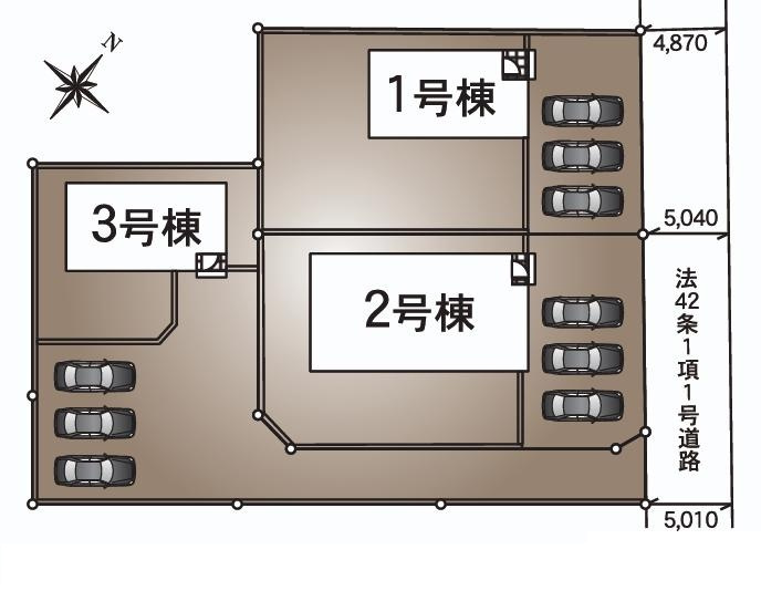 つくば市高見原第17　新築戸建　2号棟の区画図