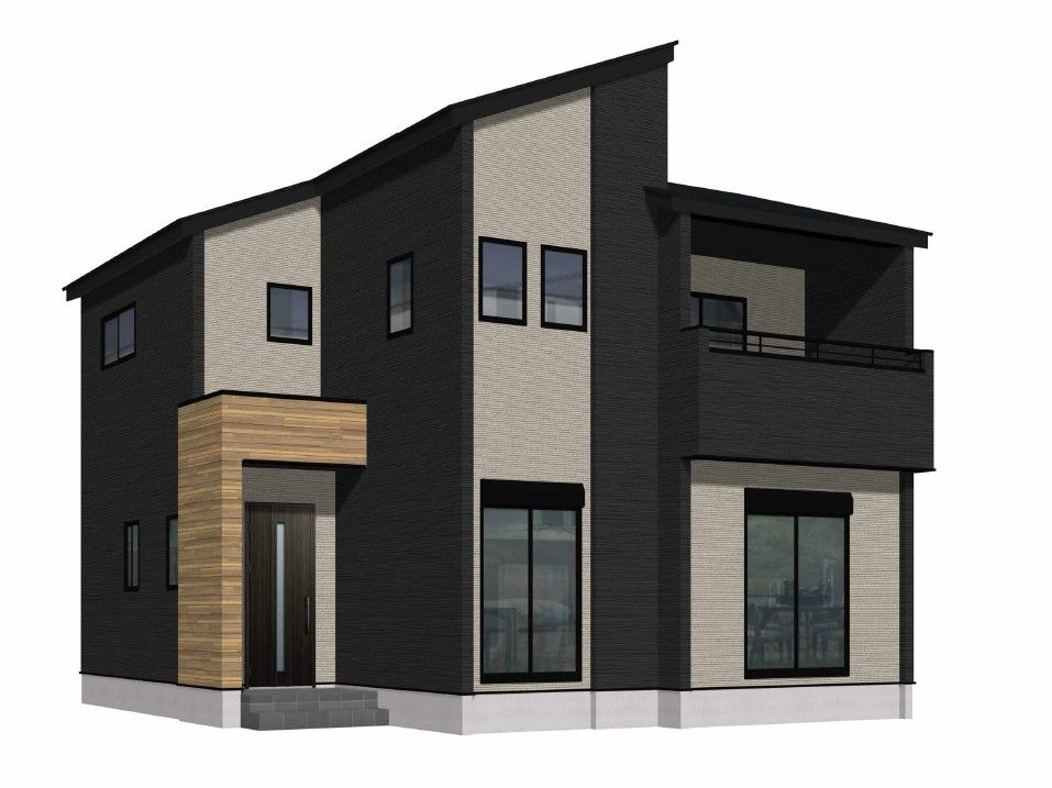 鳥栖市轟木町　新築戸建【2号棟】の外観パース