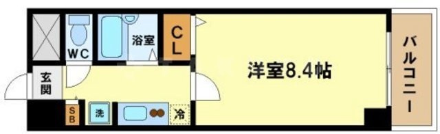 ドミール江戸堀の間取り|ドミール江戸堀　開放感ある間取り