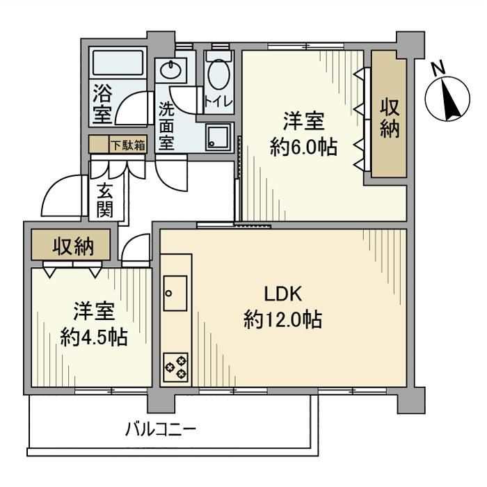 洋光台南第二団地６街区２０号棟の間取り
