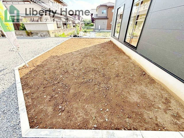 つくば市高見原第17　新築戸建　3号棟の庭