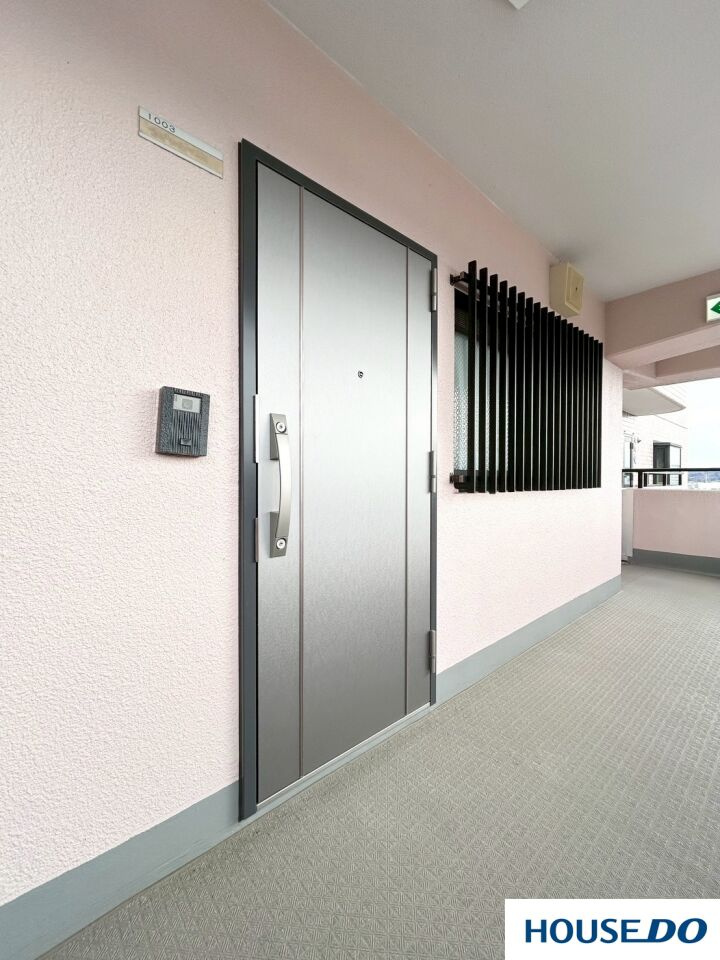 中古マンション　セントラルヒルズ桐生　の玄関