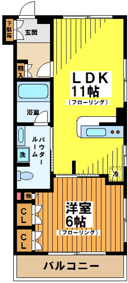 【間取り】 | シティーコート赤堤