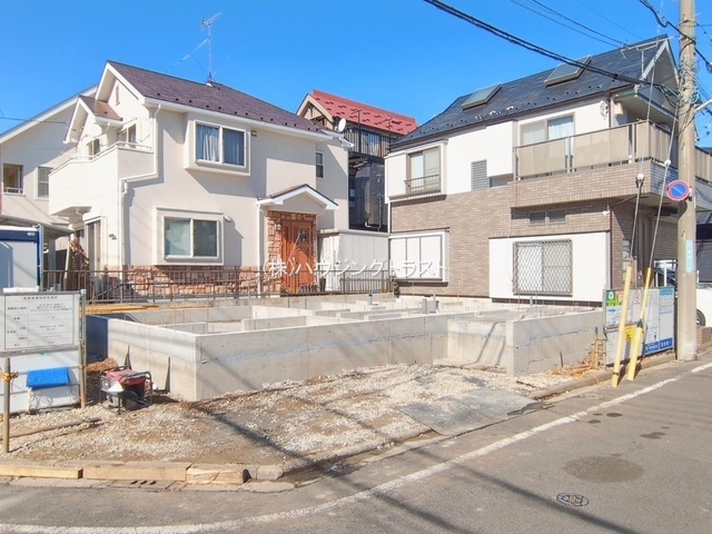 仲介手数料無料　リーブルガーデン所沢市榎町・新築全1棟の前面道路含む現地写真