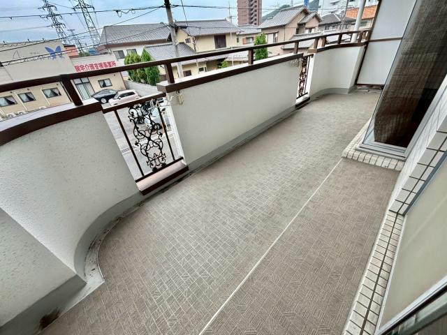 田寺グランドヒルズのバルコニー