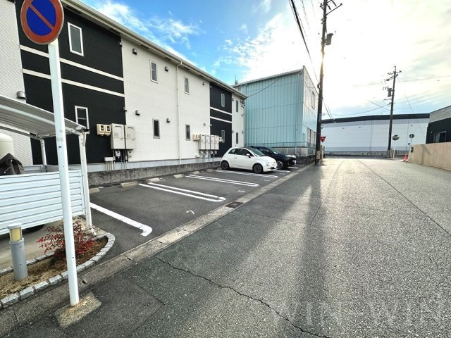 つぼみハイツの駐車場