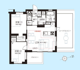 【間取り】 | レ・ジェイド上北沢