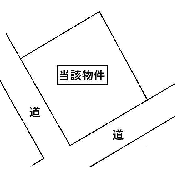 上竜尾町　売地の区画図