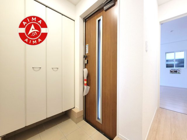 福岡市南区弥永5丁目第15-1棟（1号棟）の内観：施工例|二重ロックでしっかり防犯対策ができます。