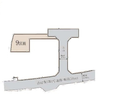田名　建築条件なし土地　区画9の区画図