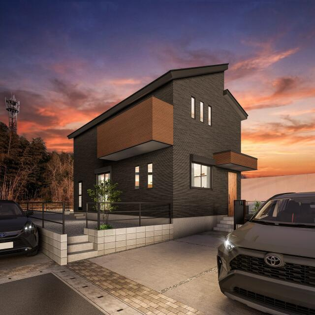 Lumina Terrace 飯塚駅西の外観パース|※画像は図面を基に作成したＣ… 